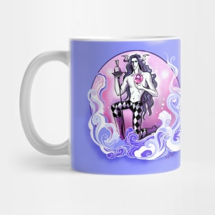 Libra Zodiac Sign Retro Illustrated Mug